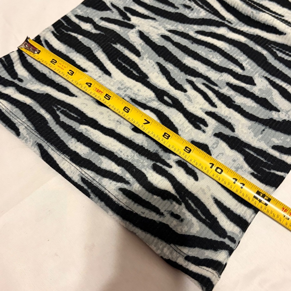 LIKE FLO Gorgeous Zebra Print Ribbed Long Sleeve top with star embroidery - Picture 9 of 14